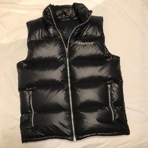 Marmot 650 Fill Vest goose down EUC black silver